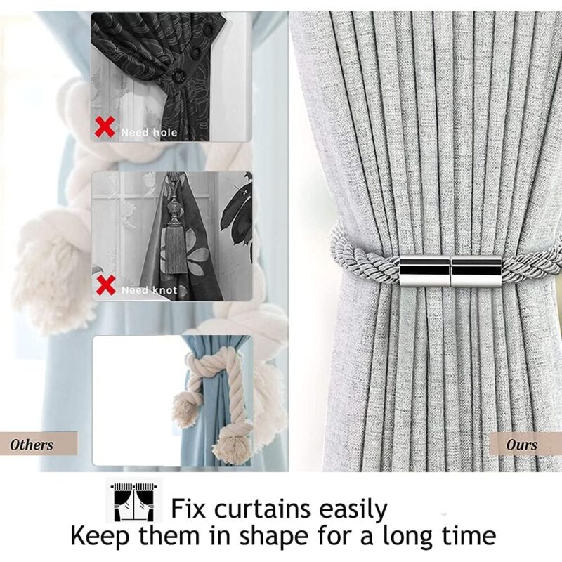 Magnetic Curtain Tiebacks