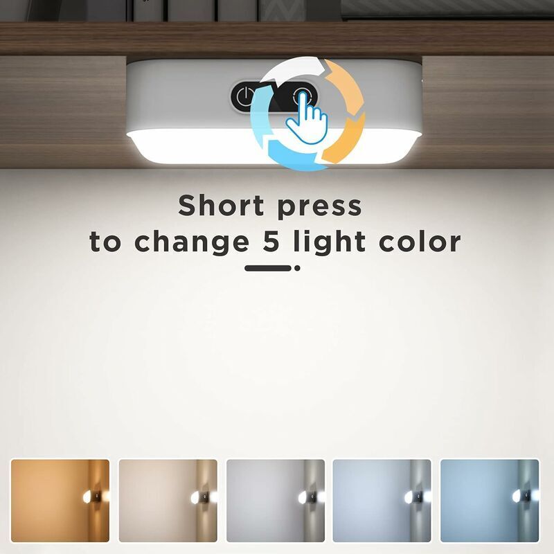 LED Closet Light Dimmable Rechargeable 2000Mah Wireless