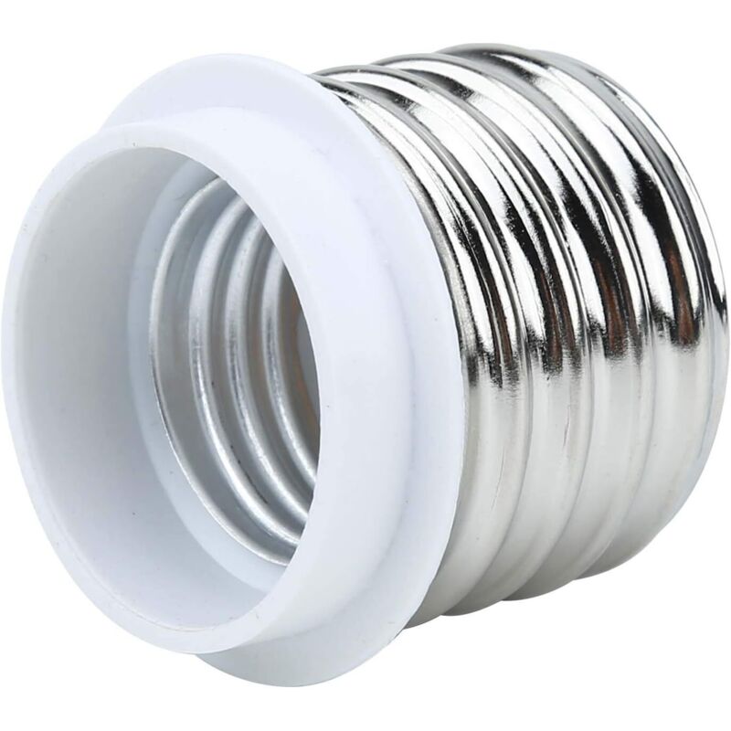 4X Lamp Socket Adapter E40 To E27 In White - 4 pcs Set Reformatting Converters For Lamp Sockets For Incandescent