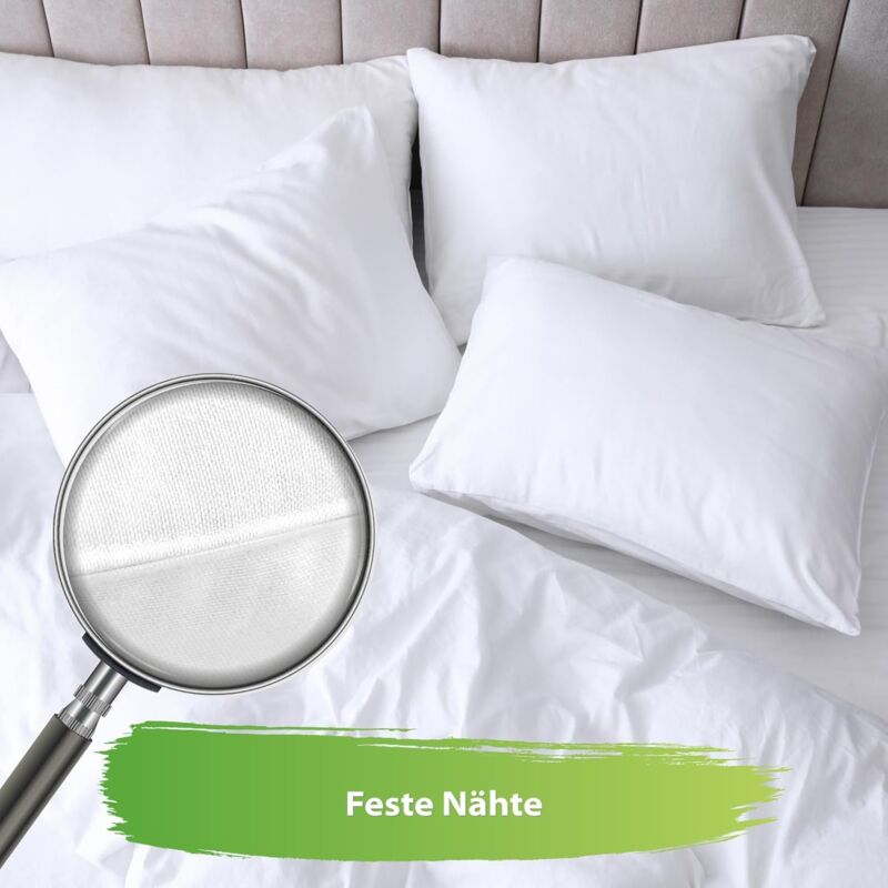 Microfiber Quilted Pillow 40X40 cm - Sleeping Bed Pillow White Pillow White Filling Pillow - 4 pcs Set