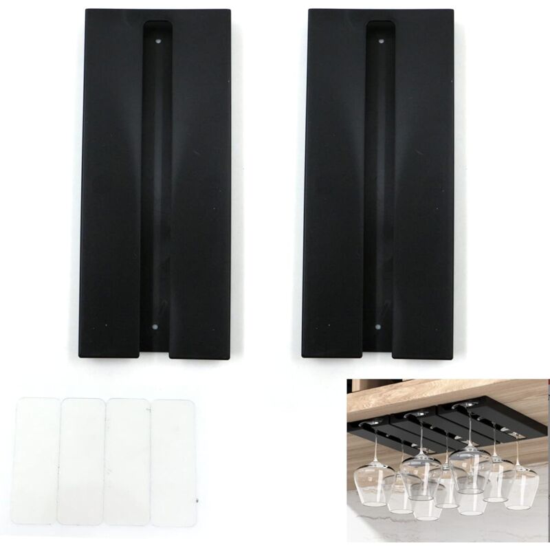 Hanging Wine Glass Holder - No Drilling Required