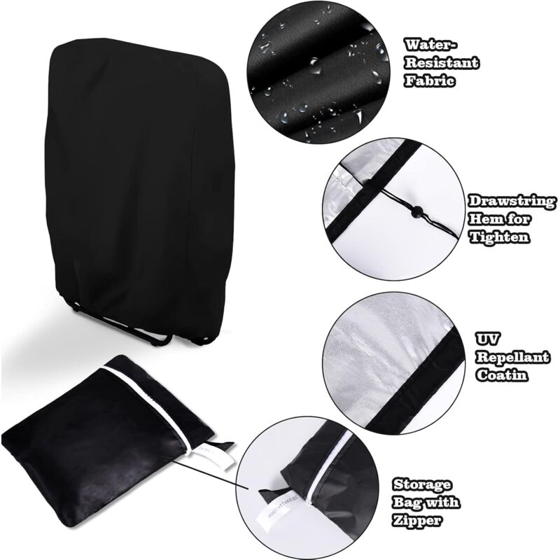 2 pcs Folding Sun Lounger Cover