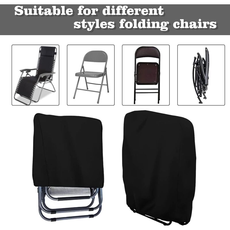 2 pcs Folding Sun Lounger Cover