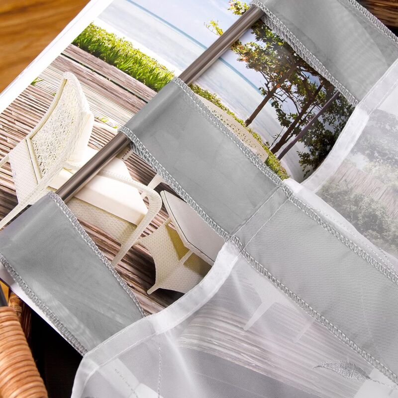 Window Embroidery ROman Blinds Sheer Curtains Decoration For Bedroom Balcony Kitchen
