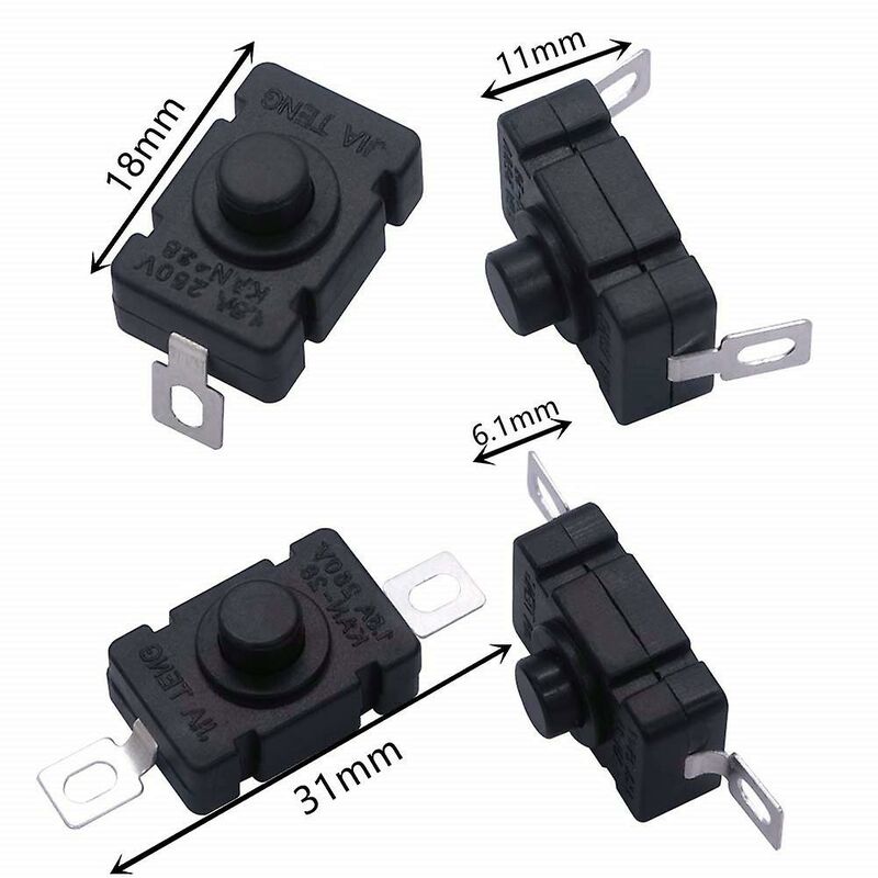 40 pcs Self-Locking Push Button Switch