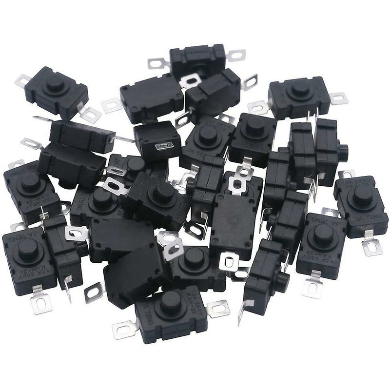 40 pcs Self-Locking Push Button Switch