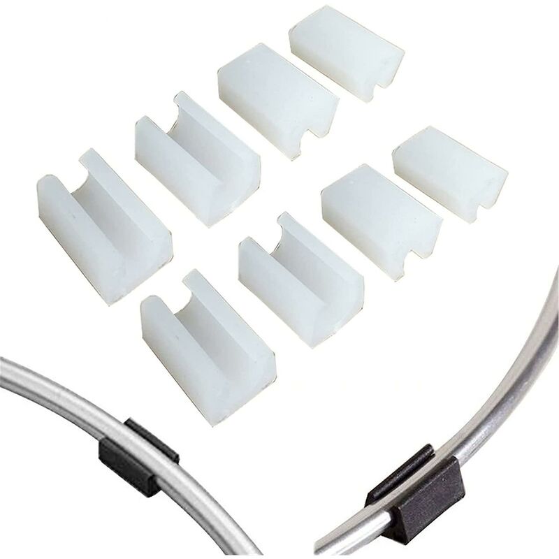 32 pcs Chair Leg Caps Tube End Caps Pads Furniture Floor Protectors U Shape Plastic Chair Leg Caps