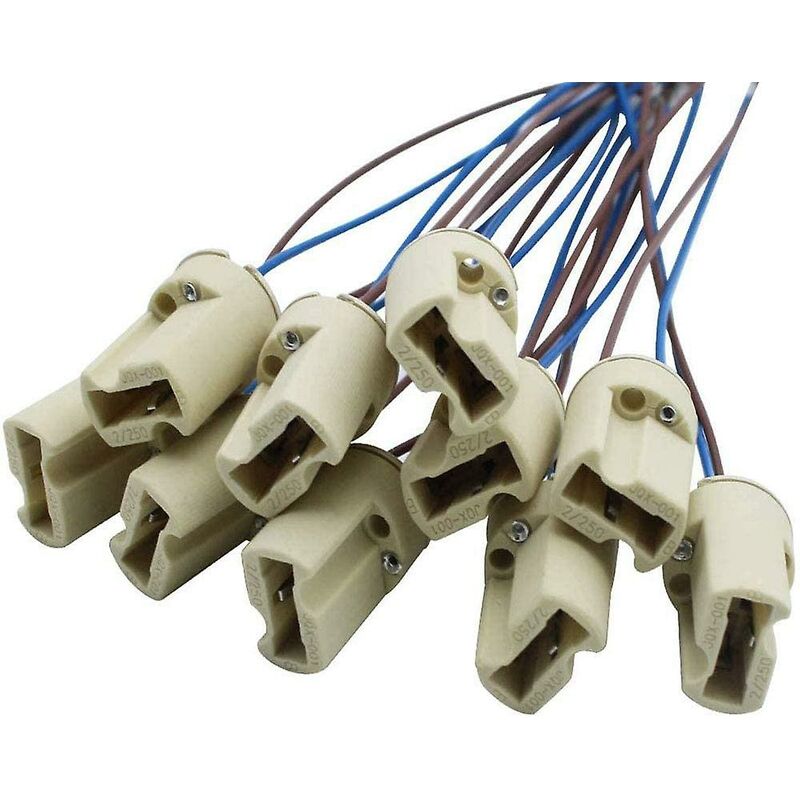 10 pcs G9 Ceramic Lamp Holder