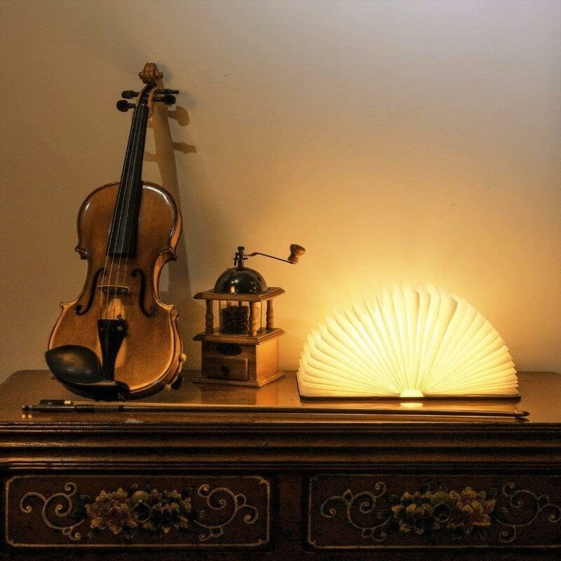 LED Wooden Book Lamp