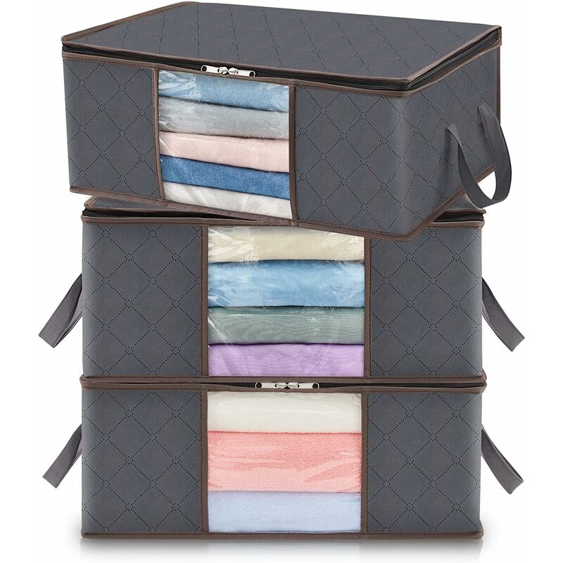 3 Pack 35L Clothes Storage Bag