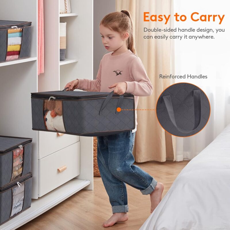 3 Pack 35L Clothes Storage Bag