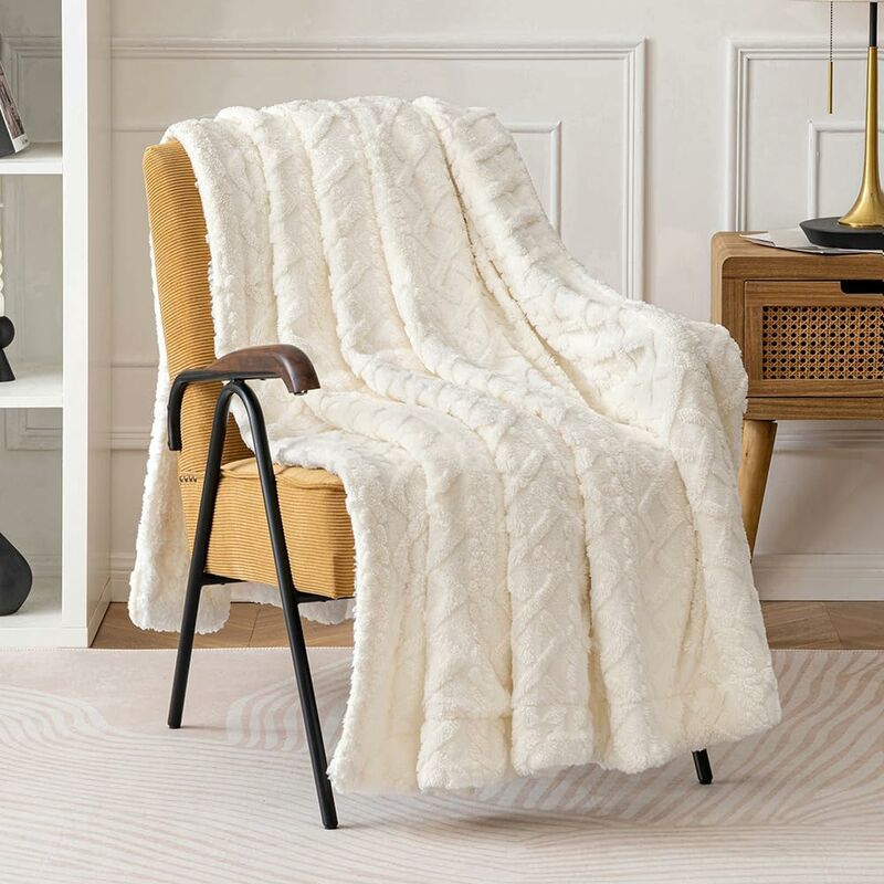 Blanket 100X150cm Sherpa Fleece Blanket In Soft And Plush Wool With Heating Pile To Help You Sleep Better For Baby Bed