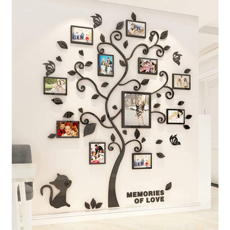 Wall Stickers Tree Photo Frame 3D Diy Mural Decals Arts Home Decoration For Bedroom Wall Stickers Tree Photo Frame 3D Diy Mural Decals Arts Home Decoration For Bedroom