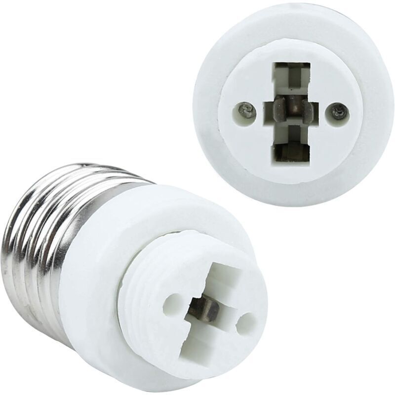 4X Lamp Socket Adapter E27 To G9 In White - 4 pcs Set Reformatting Converters For Lamp Sockets For Incandescent