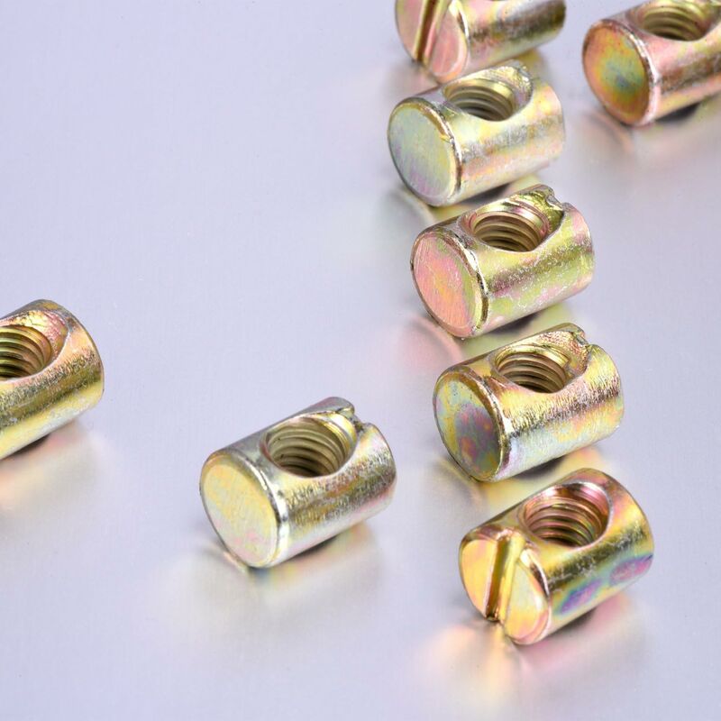 20 pcs M6 Slotted Nuts For Furniture Chairs Beds Cribs
