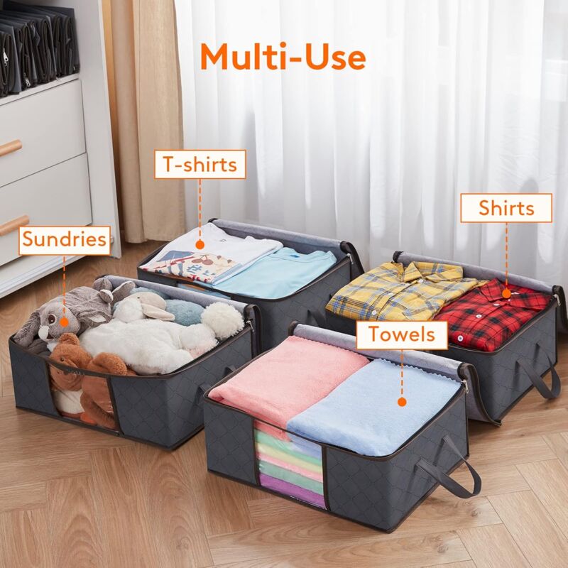 6 Pack 35L Clothes Storage Bag