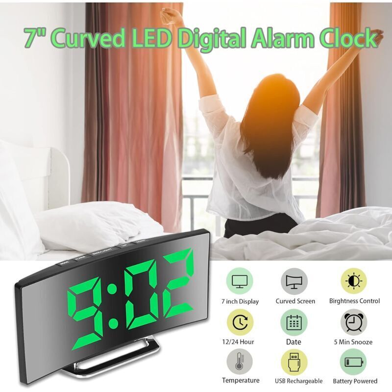 Digital Alarm Clock For Bedroom