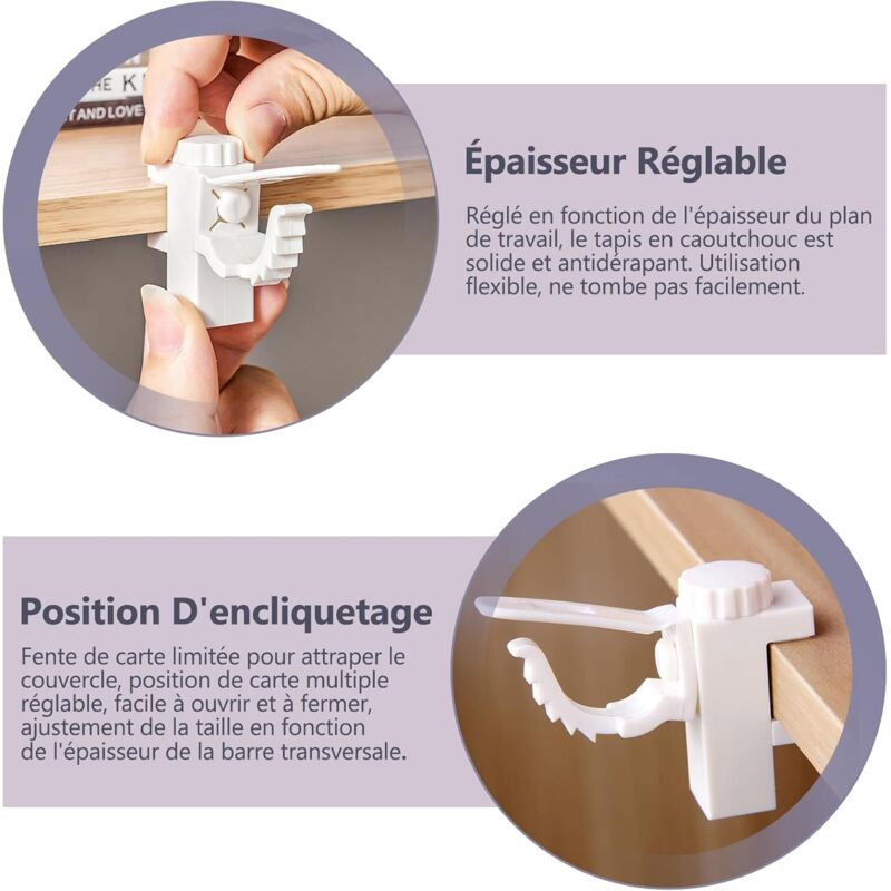 4 pcs Curtain Holder Clip Bracket
