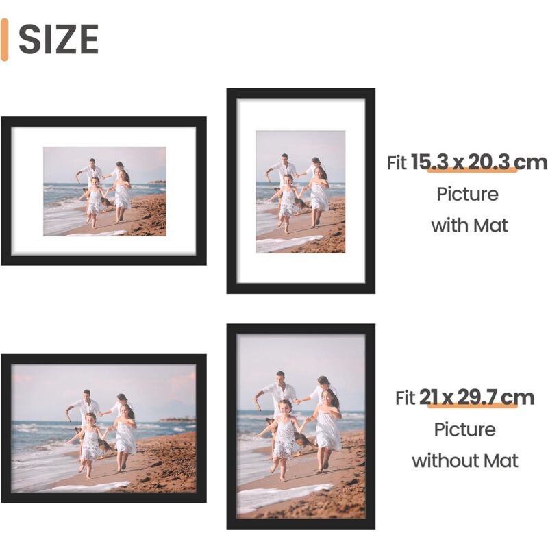 3 pcs Set Photo Frames 21X29.7cm