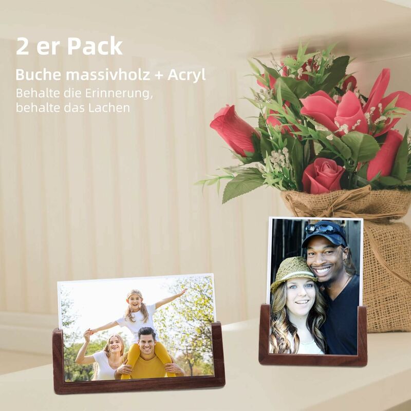 6 Inch Photo Frames 2 pcs Set