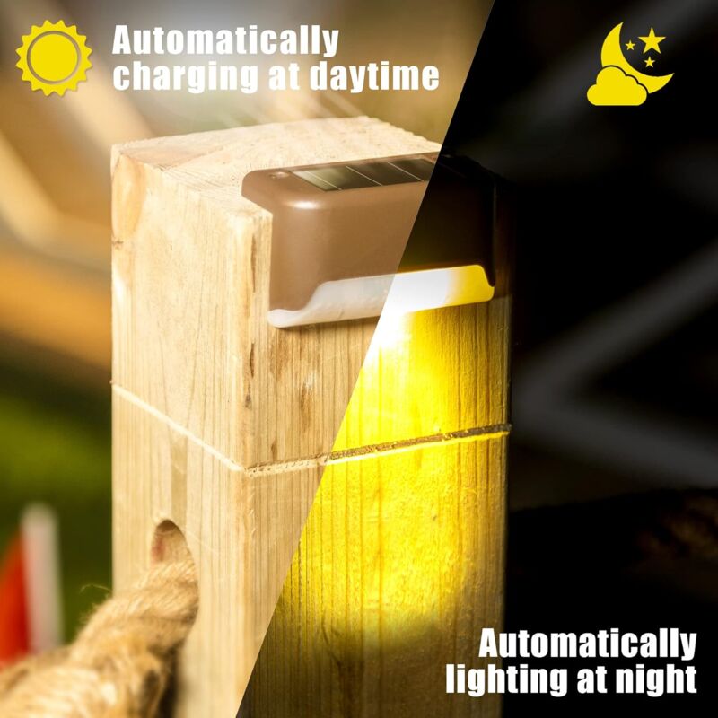 12 Pack Solar Lights Waterproof Solar Powered Lights For Deck