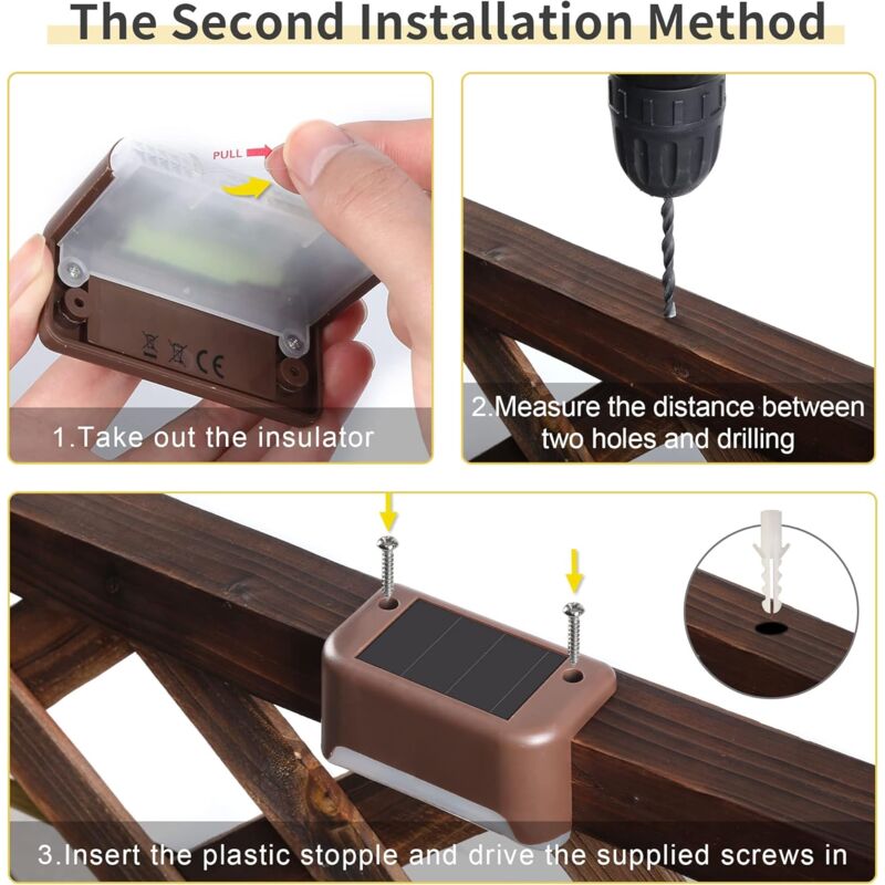 12 Pack Solar Lights Waterproof Solar Powered Lights For Deck