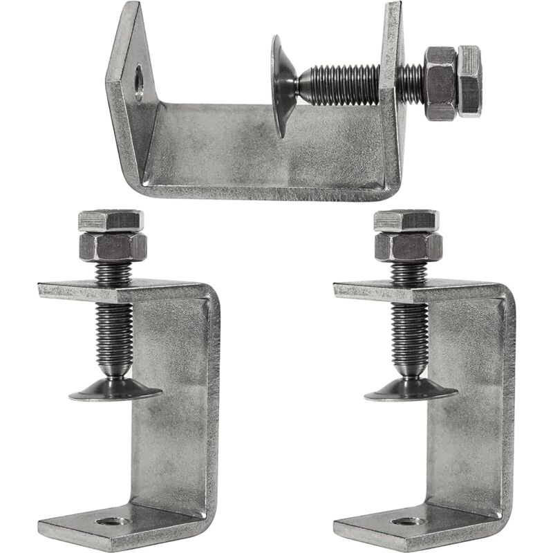 3 pcs 65Mm Heavy Duty 304 Stainless Steel C-Clamps, For Clamps, Pliers And Turnbuckles, Woodworking Tools, Diy & Auto