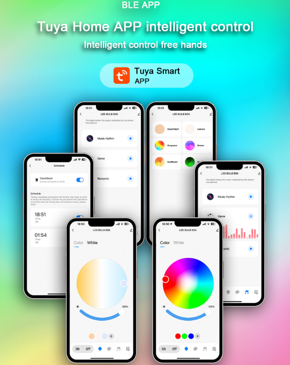 4 Pack Smart Light Bulbs