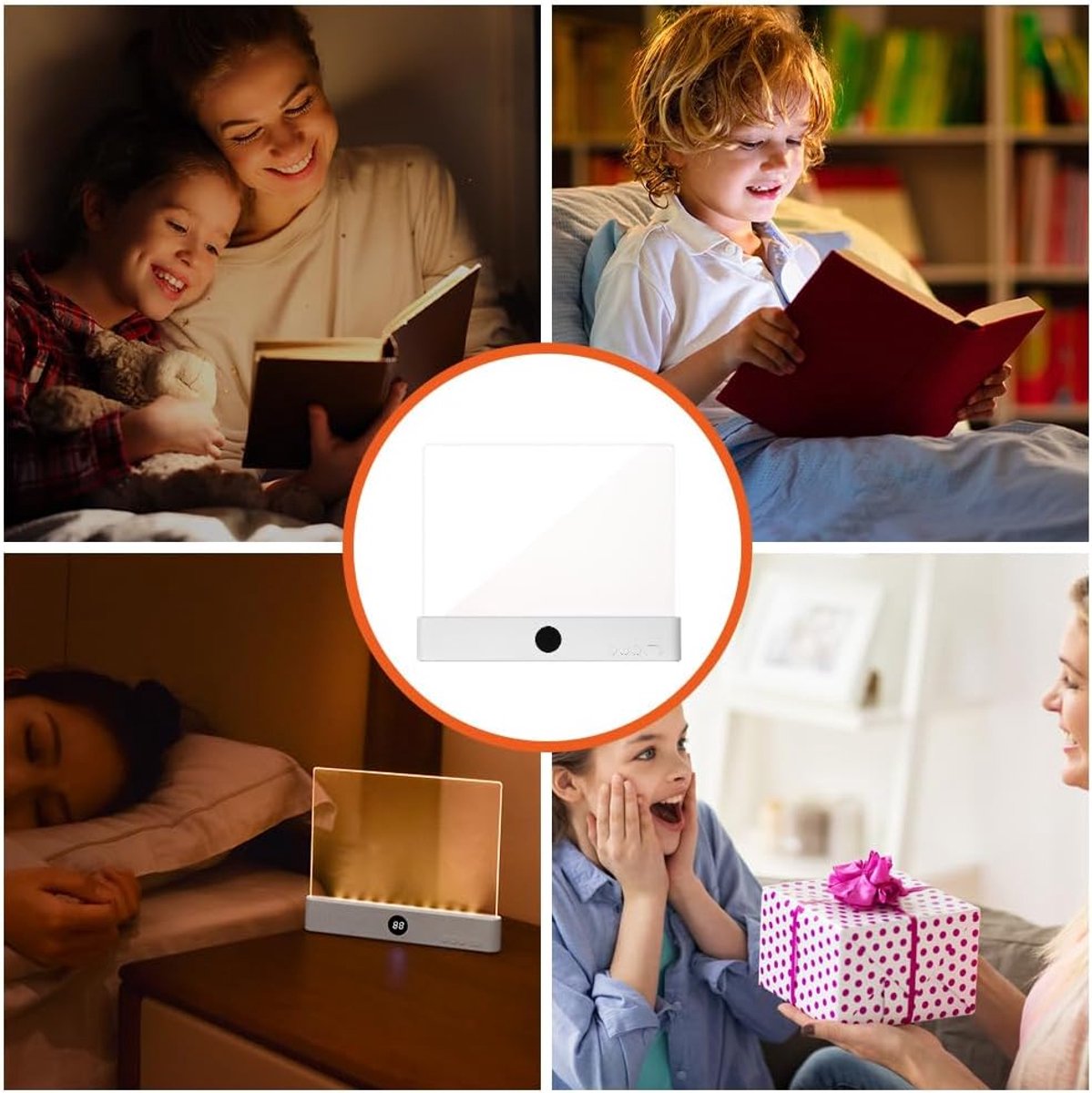 Lampe de lecture plate