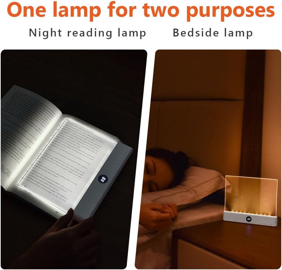 Lampe de lecture plate