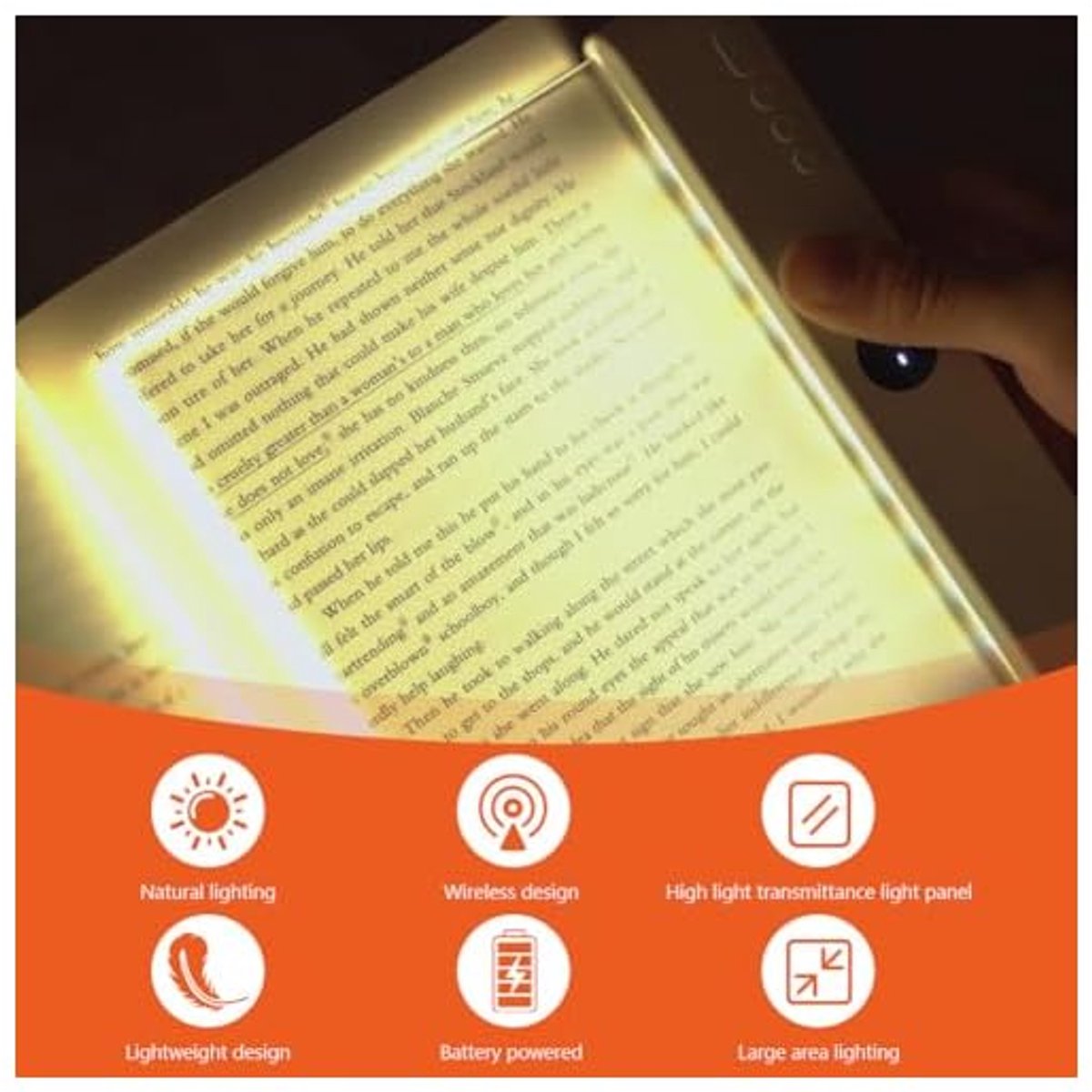 Lampe de lecture plate