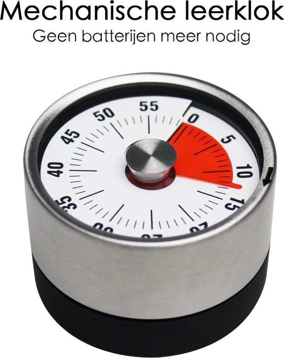 FLOKOO Leather and Metal Clock