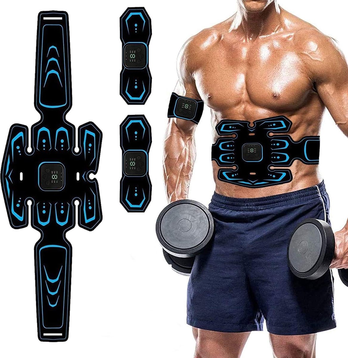 Abdominal Trainers - Abdominal Muscles - Rechargeable - Slimming Belt - Electrical ABS Stimulator - Professional Arm and Leg Belt - Training Equipment for Home Abdominal Trainers - Abdominal Muscles - Rechargeable - Slimming Belt - Electrical ABS Stimulator - Professional Arm and Leg Belt - Training Equipment for Home