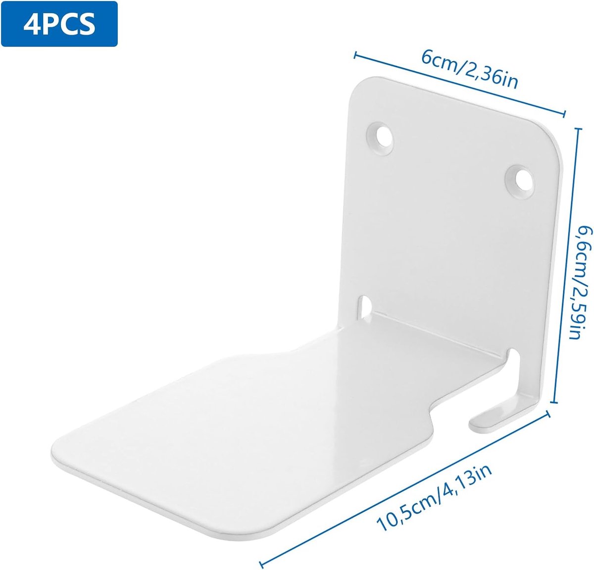4-piece set - Invisible shelf - Wall shelf - Multifunctional metal shelves - Floating shelves - Wall shelf - Shelf - with screws - for office