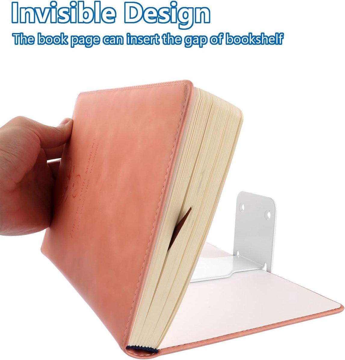 4-piece set - Invisible shelf - Wall shelf - Multifunctional metal shelves - Floating shelves - Wall shelf - Shelf - with screws - for office
