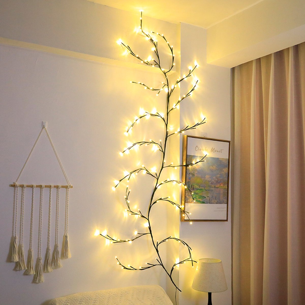 Beautiful LED Vine Branch Wall Light - 2 meters Long