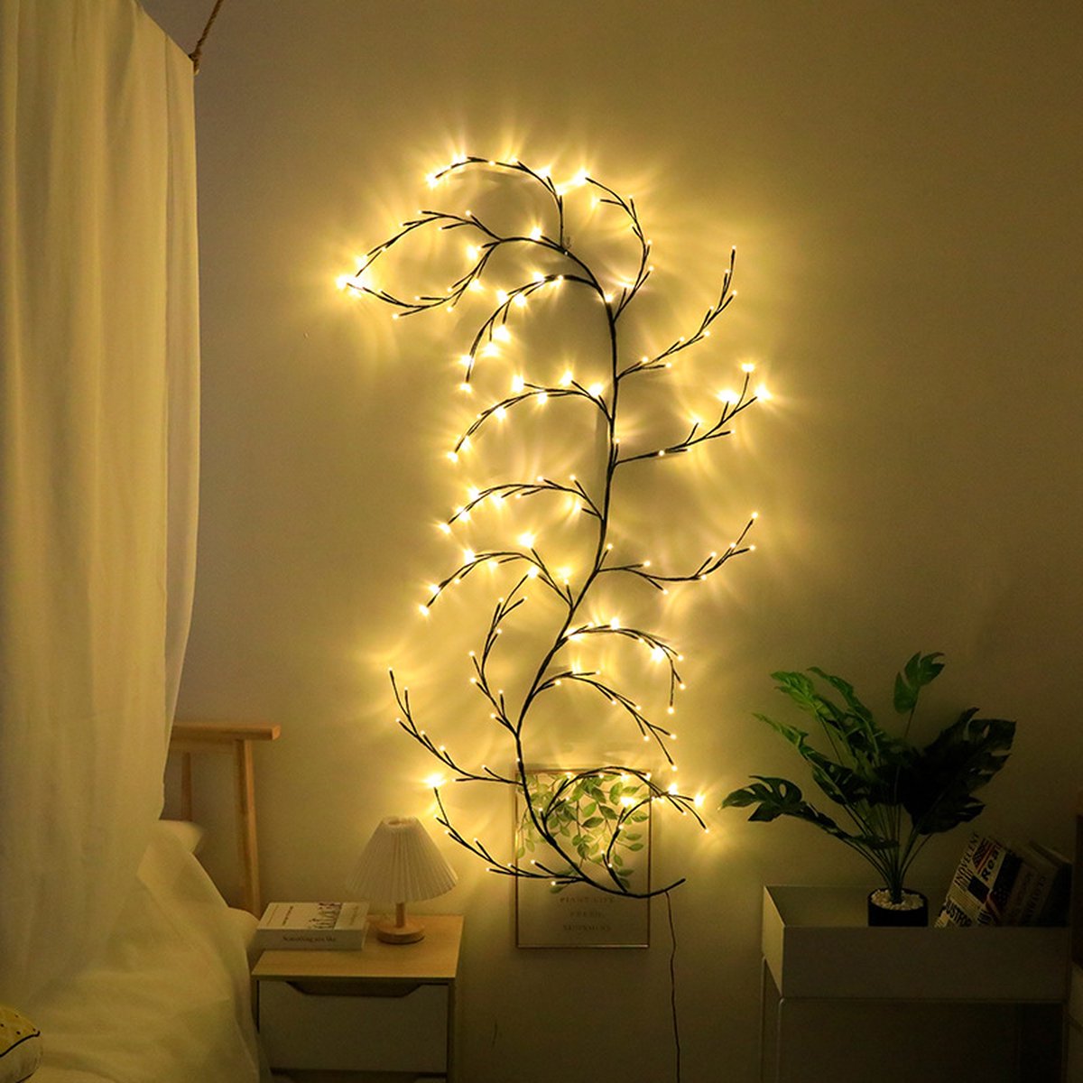 Beautiful LED Vine Branch Wall Light - 2 meters Long