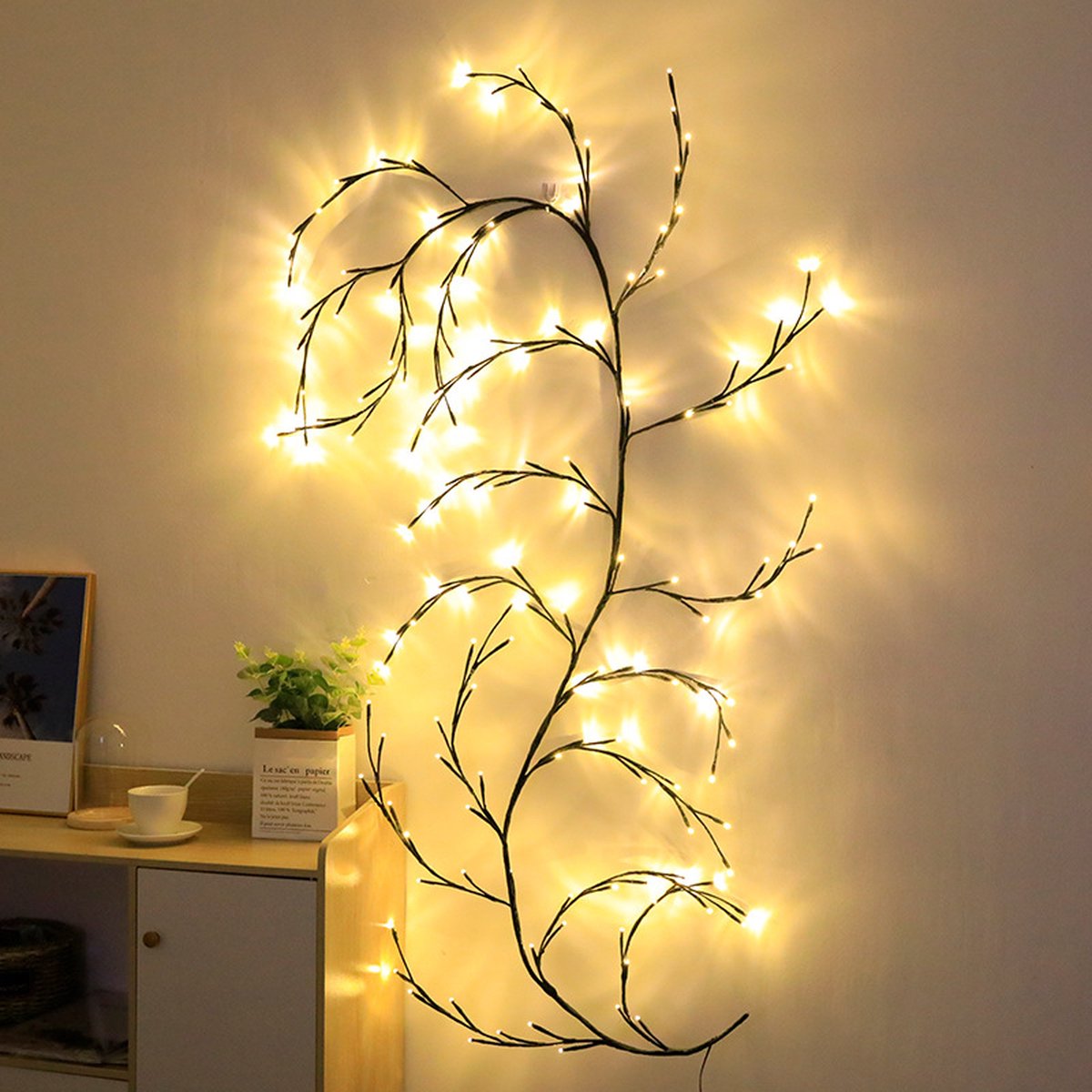 Beautiful LED Vine Branch Wall Light - 2 meters Long