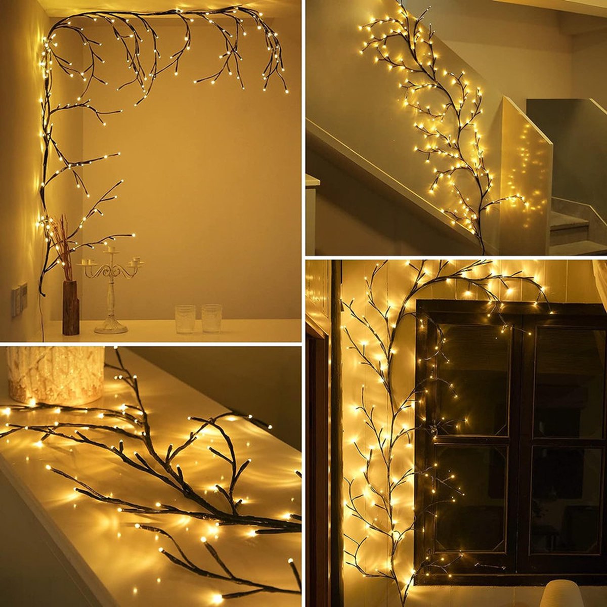 Beautiful LED Vine Branch Wall Light - 2 meters Long