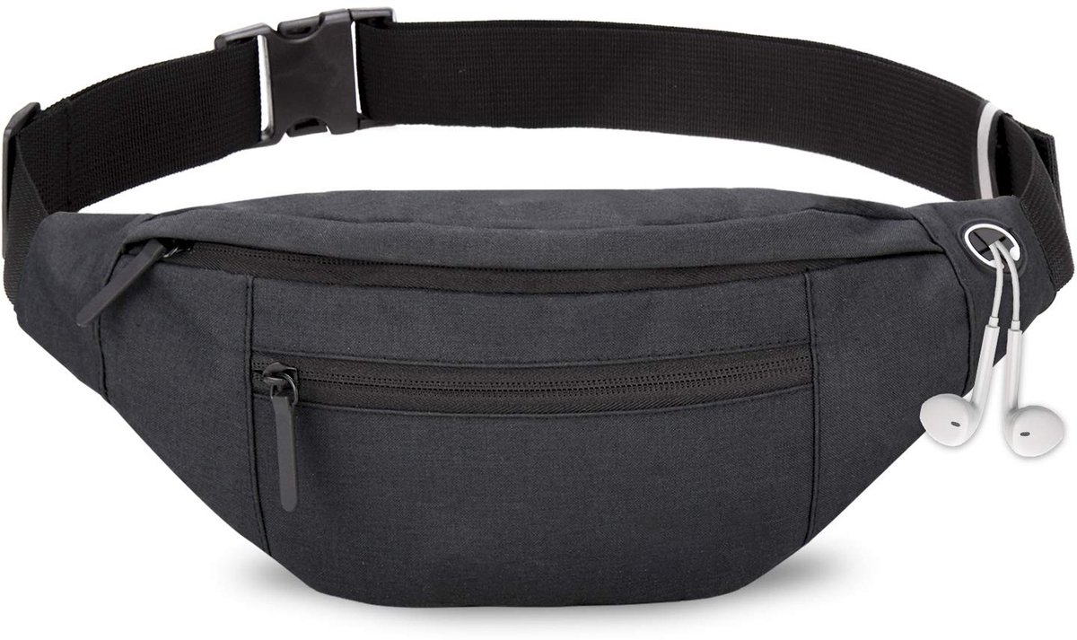 Fanny pack - Sports fanny pack - Running belt - Large fanny pack - Men%27s and women%27s - Fanny pack - Pouch - LIGHTWEIGHT RUNNING - For travel/on the go - Dark gray Fanny pack - Sports fanny pack - Running belt - Large fanny pack - Men%27s and women%27s - Fanny pack - Pouch - LIGHTWEIGHT RUNNING - For travel/on the go - Dark gray