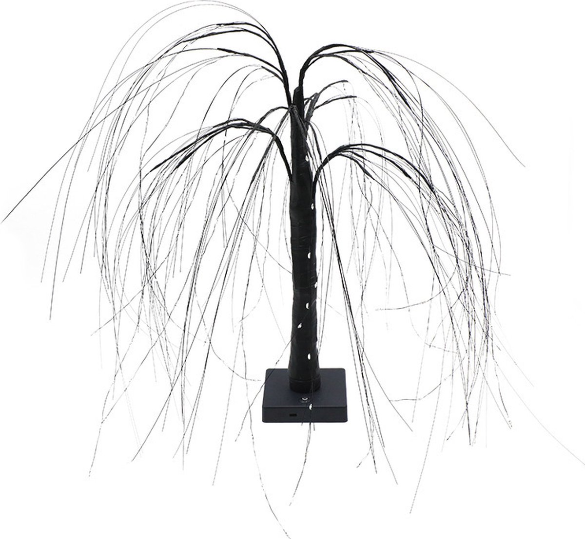 Elegant 50cm tall LED willow lamp with 7 modes - for living room and bedroom - Dual Power (USB and battery)