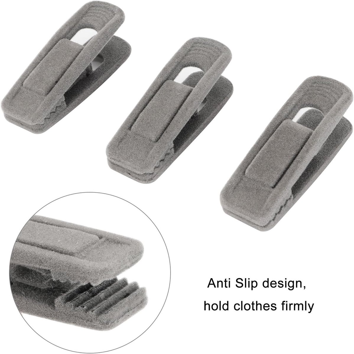 Set of 20 velvet clothespins