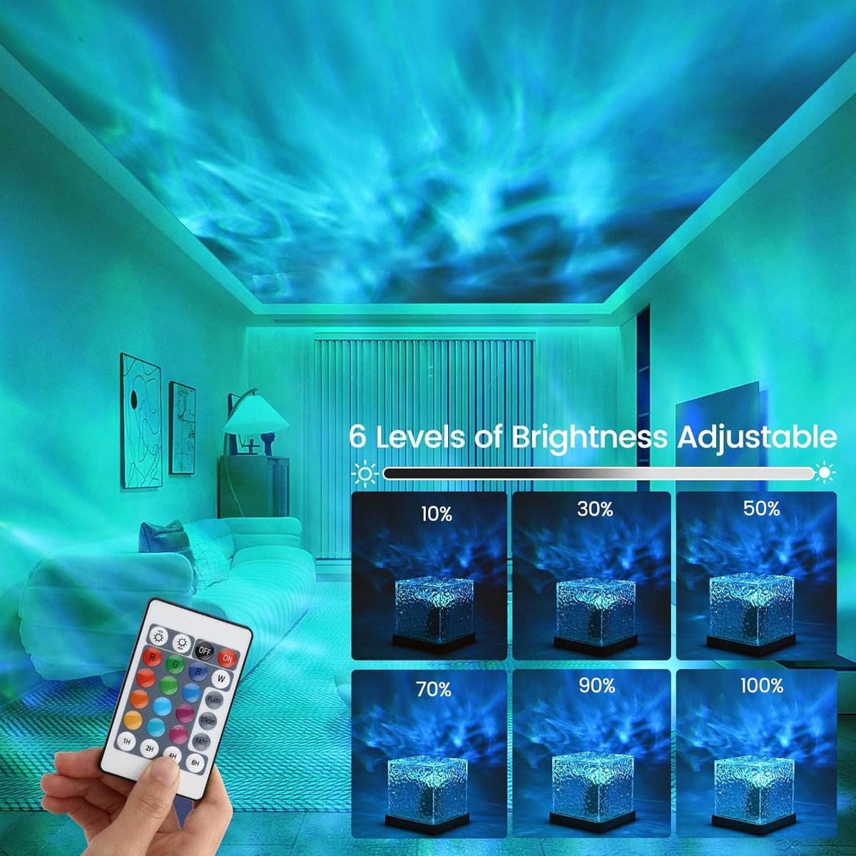 Starry Sky Projector with Aurora Light Mood Lighting