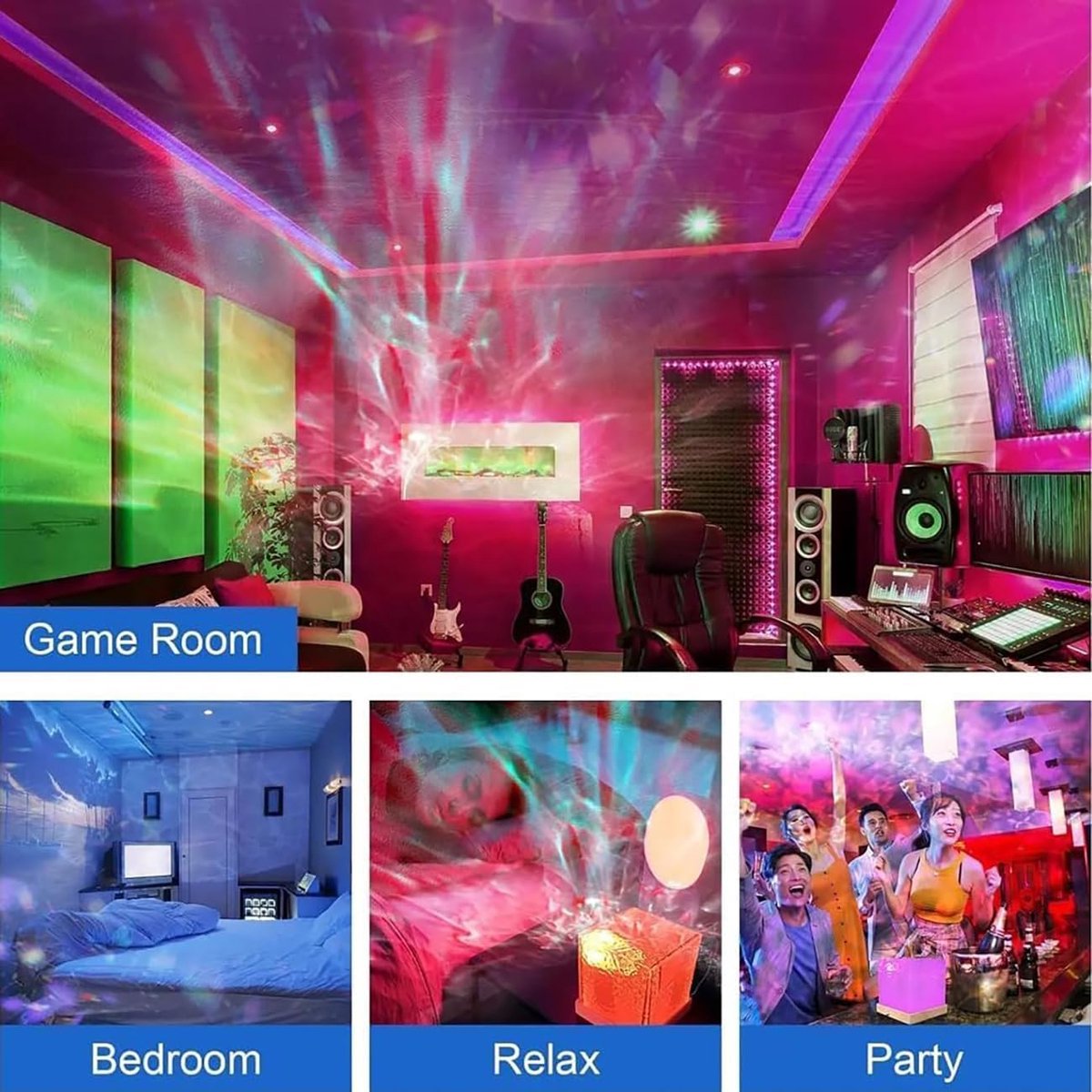 Starry Sky Projector with Aurora Light Mood Lighting