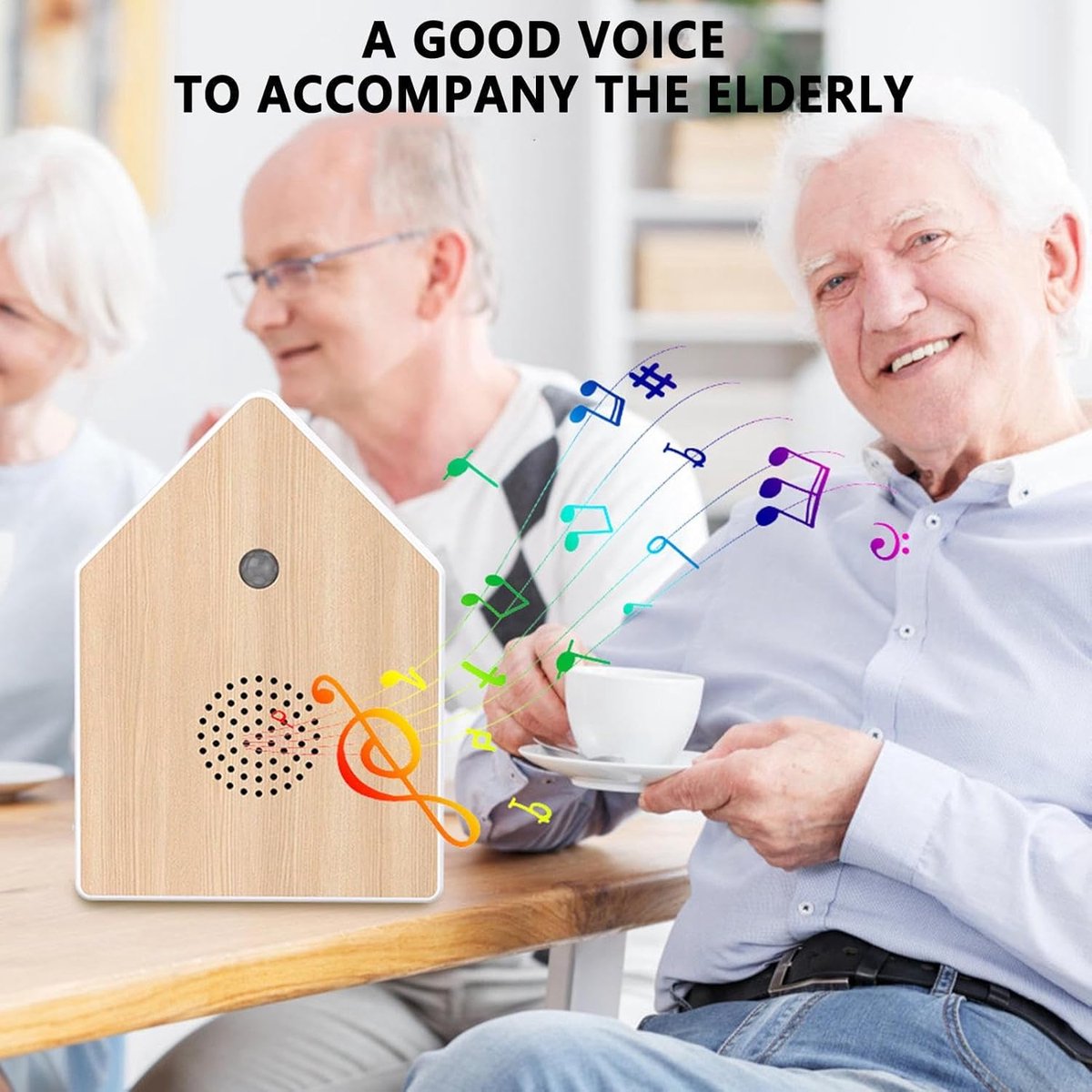 Motion detectors with nature sounds - Wall-mounted housing - Nature sounds - Birdsong - Songs - Suitable for hallways