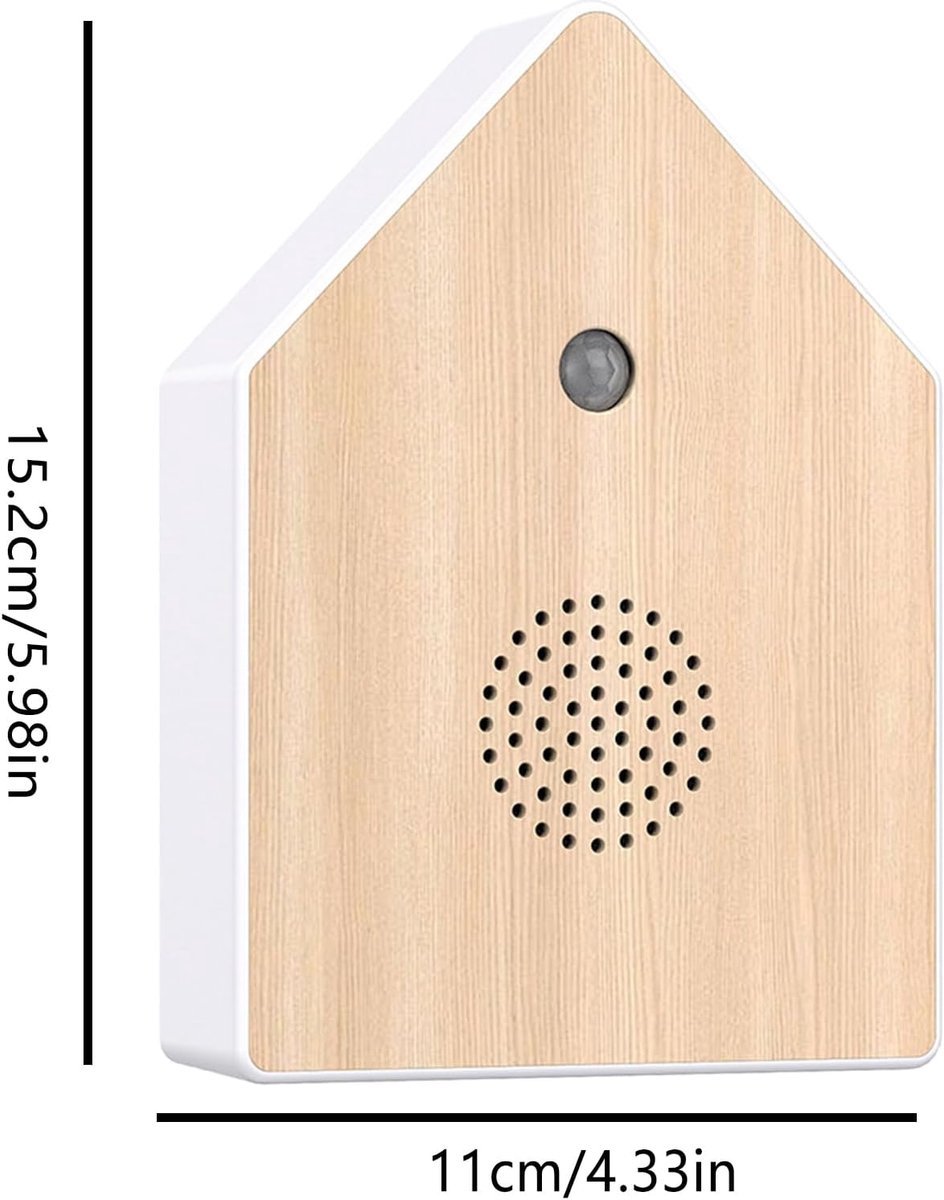 Motion detectors with nature sounds - Wall-mounted housing - Nature sounds - Birdsong - Songs - Suitable for hallways
