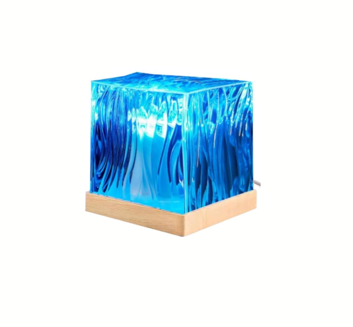 Table lamp - Night light - Northern Lights projector - Northern Lights lamp - Crystal table lamp - LED crystal table lamp - Wave table lamp - Color changing - For bedroom and living room Table lamp - Night light - Northern Lights projector - Northern Lights lamp - Crystal table lamp - LED crystal table lamp - Wave table lamp - Color changing - For bedroom and living room