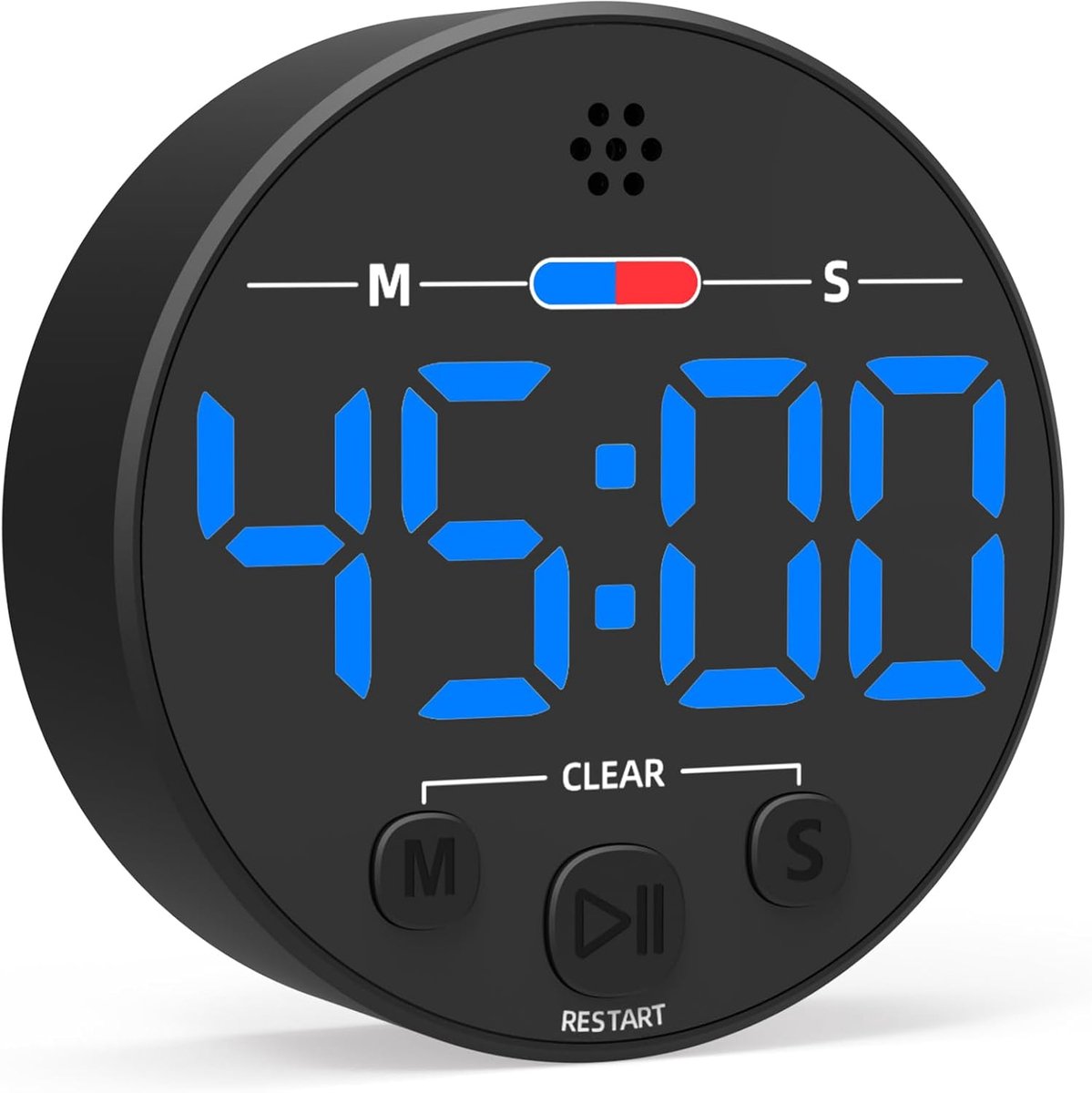 Digital Timer - Digital Kitchen Timer - Smart Timer - LED Display - Magnetic - Addition/Subtraction - Learn to Tell Time - Analog Kitchen Timer - Black Digital Timer - Digital Kitchen Timer - Smart Timer - LED Display - Magnetic - Addition/Subtraction - Learn to Tell Time - Analog Kitchen Timer - Black