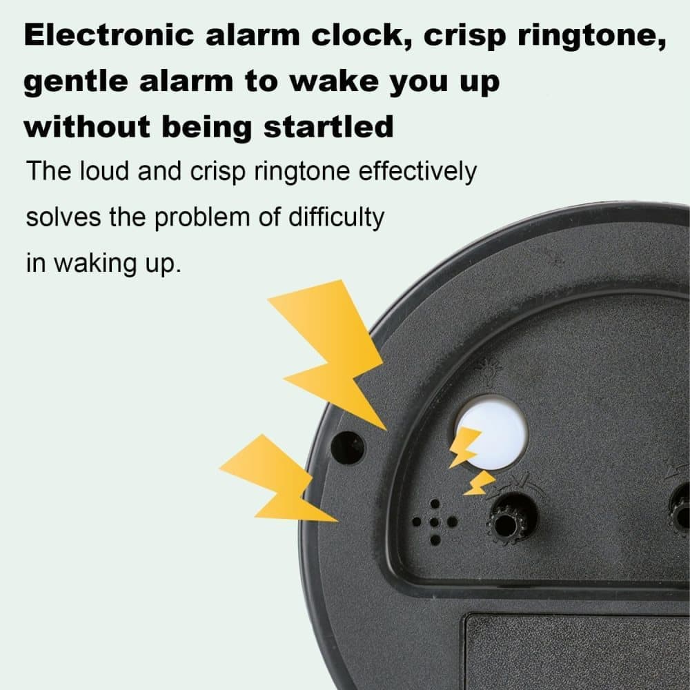 Silent Alarm Clock with Night Light and Backlight
