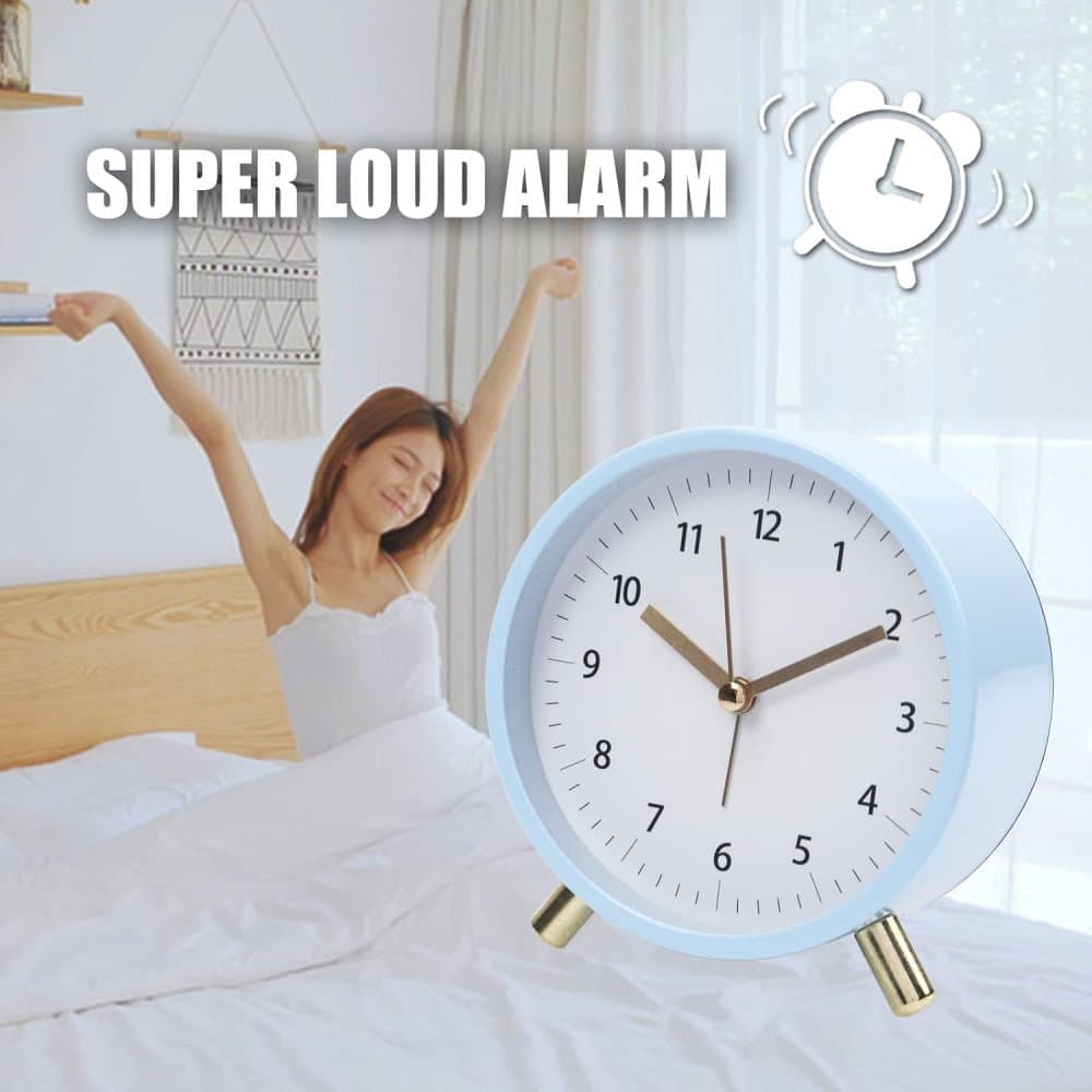 Silent Alarm Clock with Night Light and Backlight